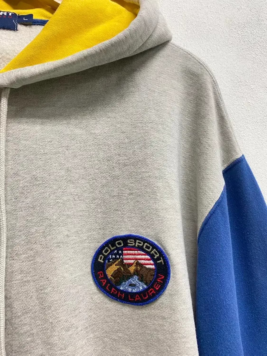 폴로 POLO SPORT 배색 후드티 L 상품이미지3