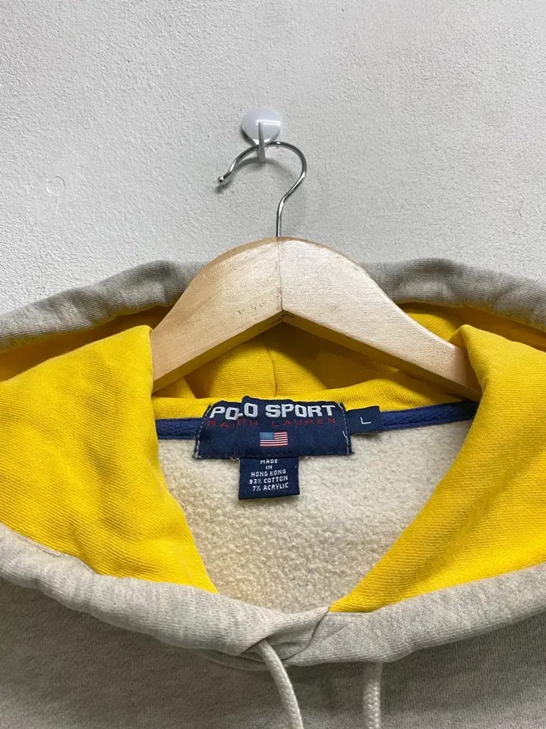 폴로 POLO SPORT 배색 후드티 L 상품이미지6