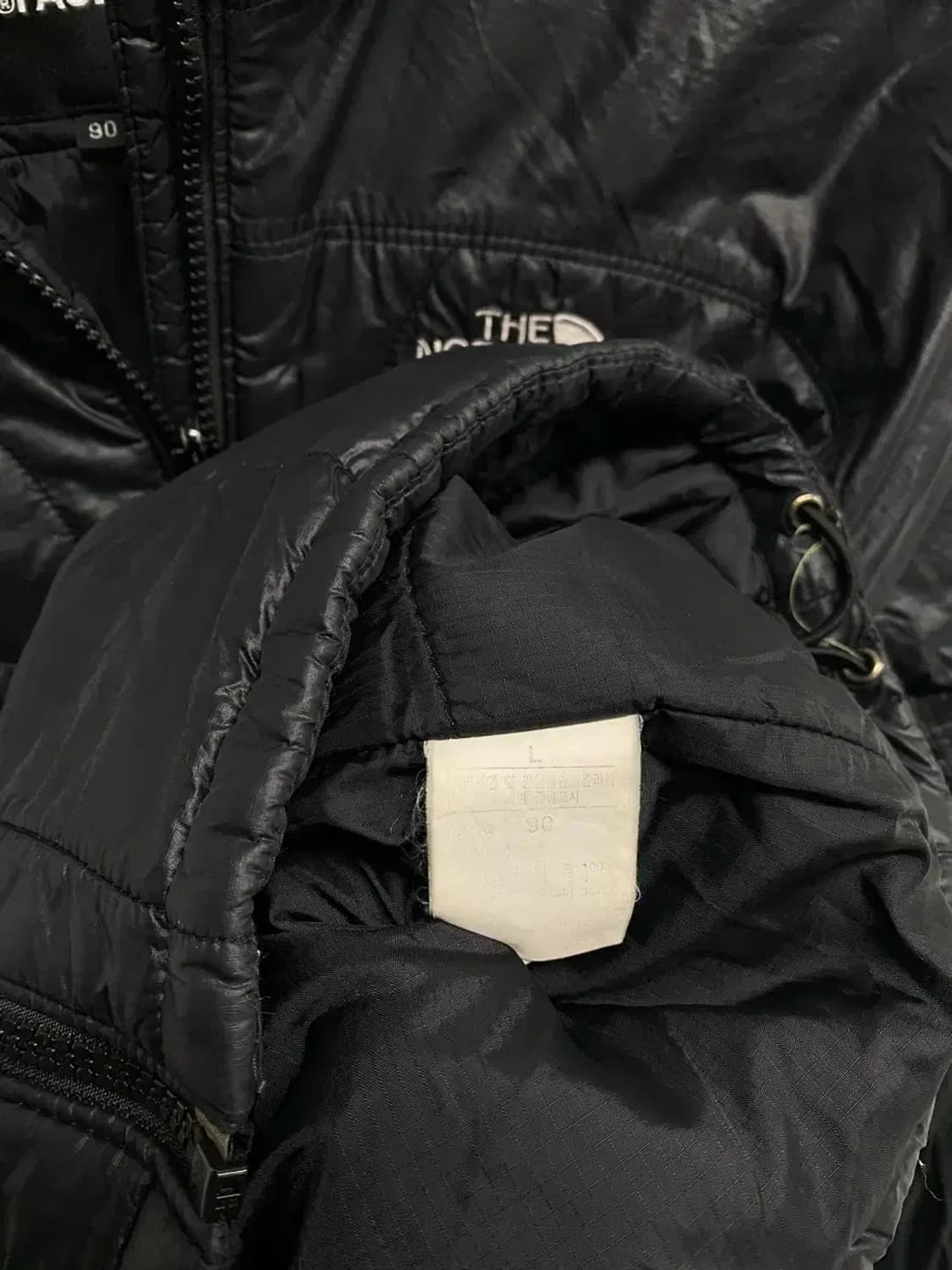 노스페이스 블랙 경량패딩 90 상품이미지5