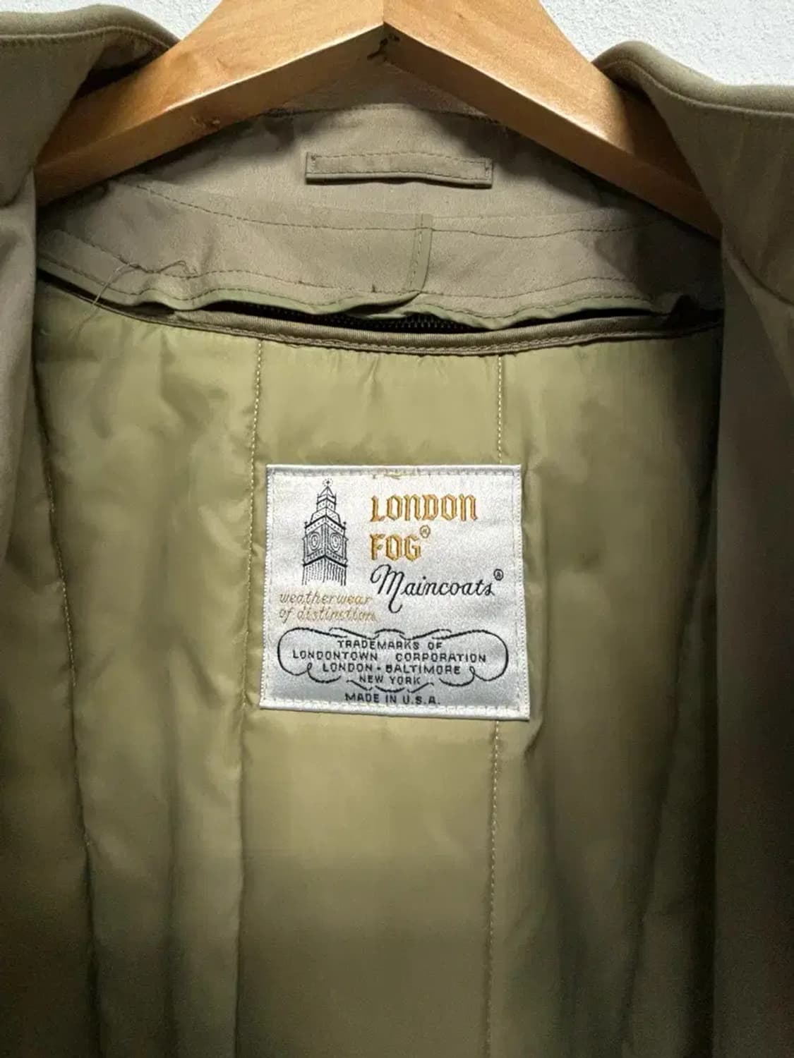 런던포그 트렌치 패딩코트 XL (내피 탈부착) 상품이미지5