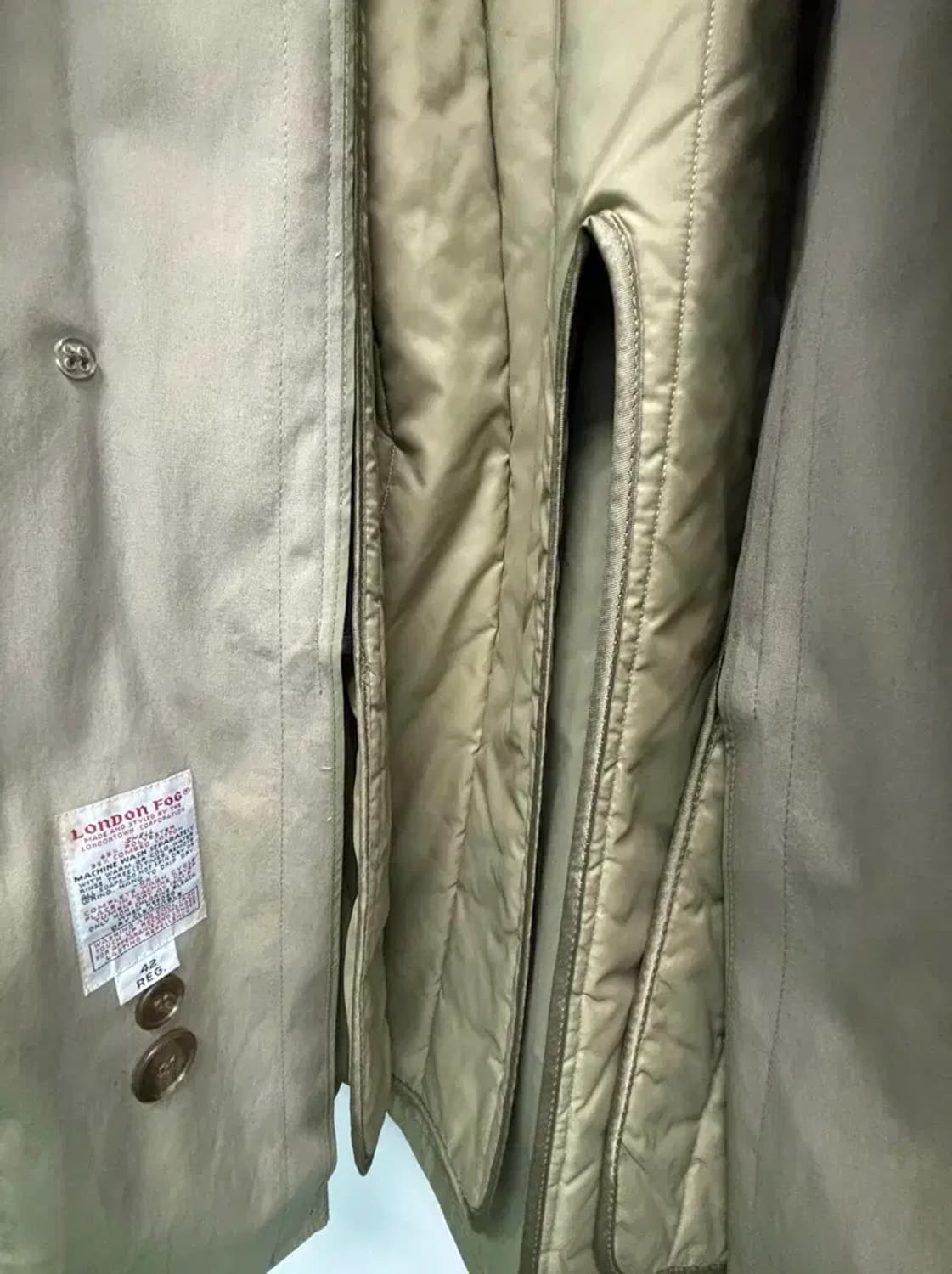 런던포그 트렌치 패딩코트 XL (내피 탈부착) 상품이미지6