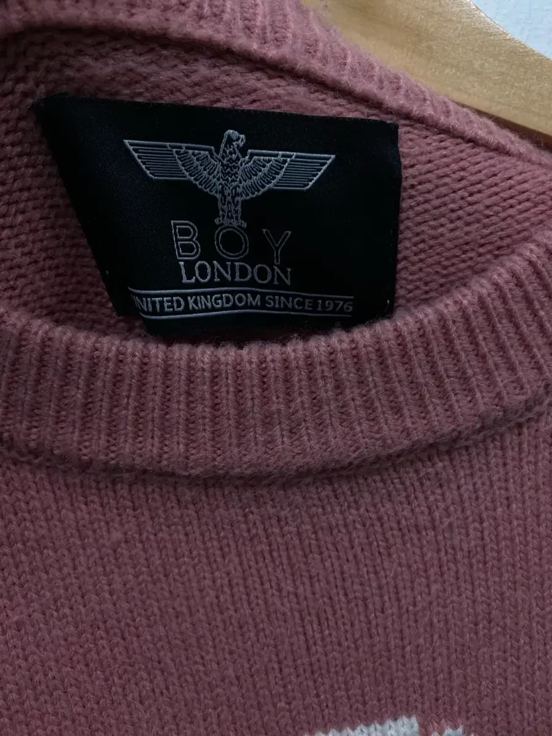 보이런던 레트로 BOY LONDON 핑크 니트 L-XL 상품이미지6