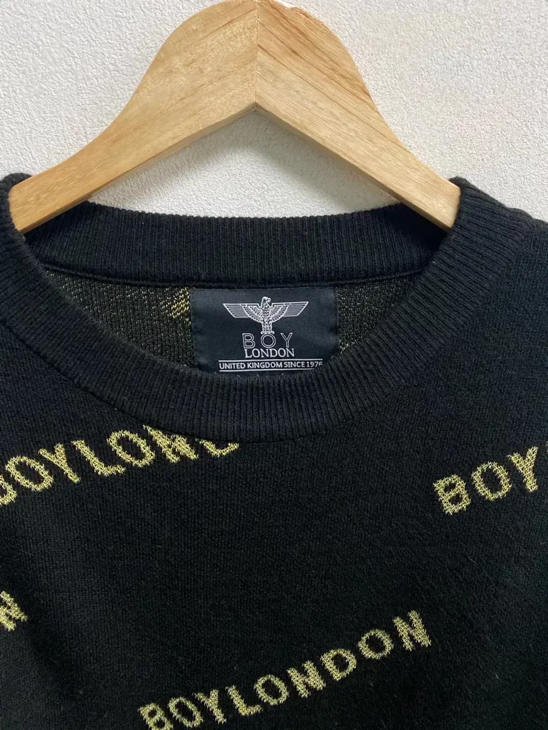 보이런던 BOY LONDON 로고 블랙니트 free 상품이미지6