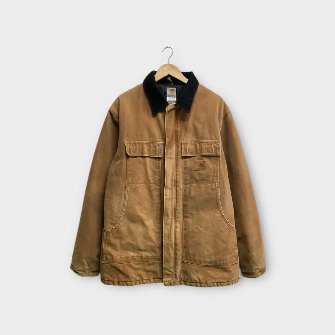 칼하트 C26 트레디셔널 카멜 누빔 워크자켓 L-XL 상품이미지1