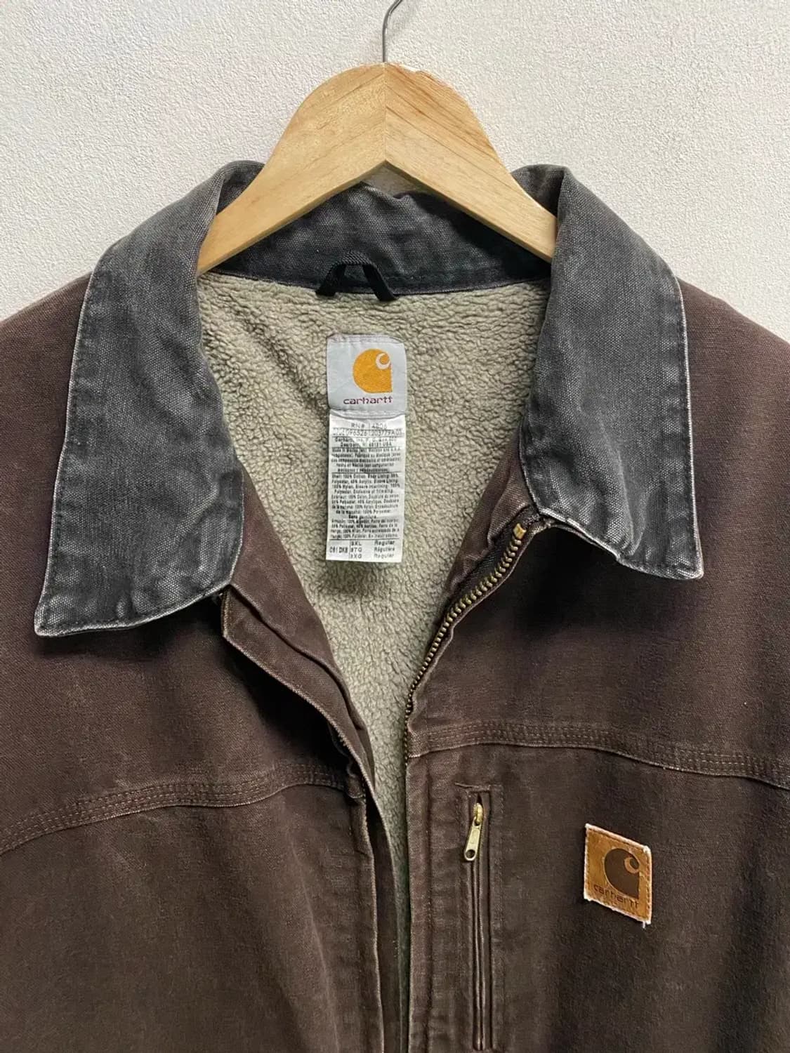 칼하트 쉐르파 샌드스톤 브라운 점퍼 L-3XL 상품이미지4