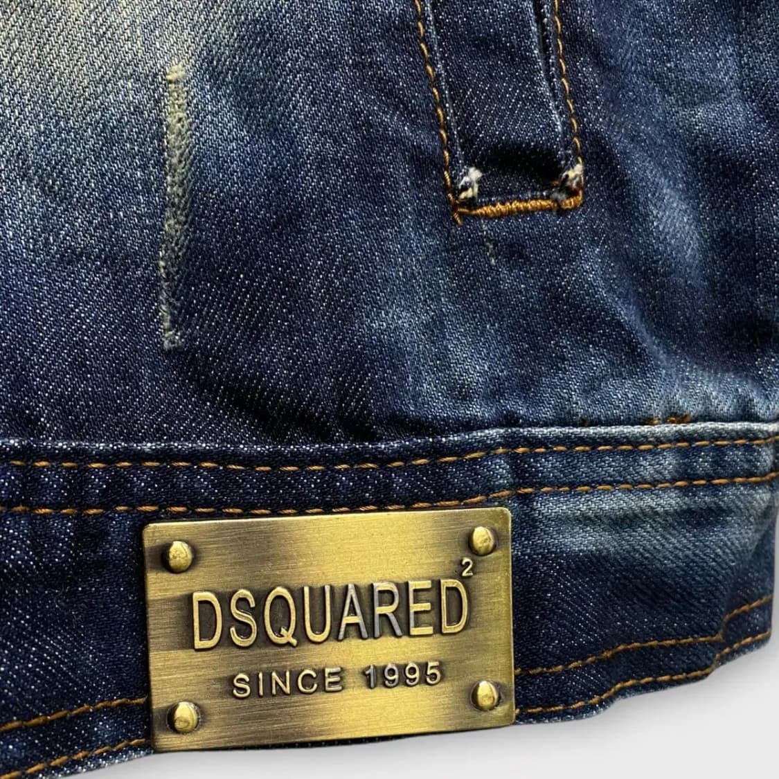 디스퀘어드 워시드 [DSQUARED] 데님자켓 L 상품이미지5