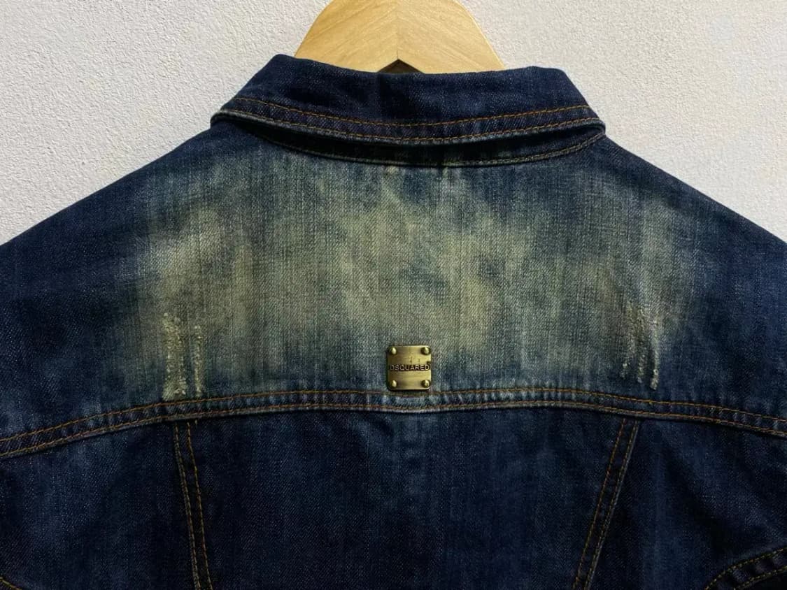 디스퀘어드 워시드 [DSQUARED] 데님자켓 L 상품이미지6