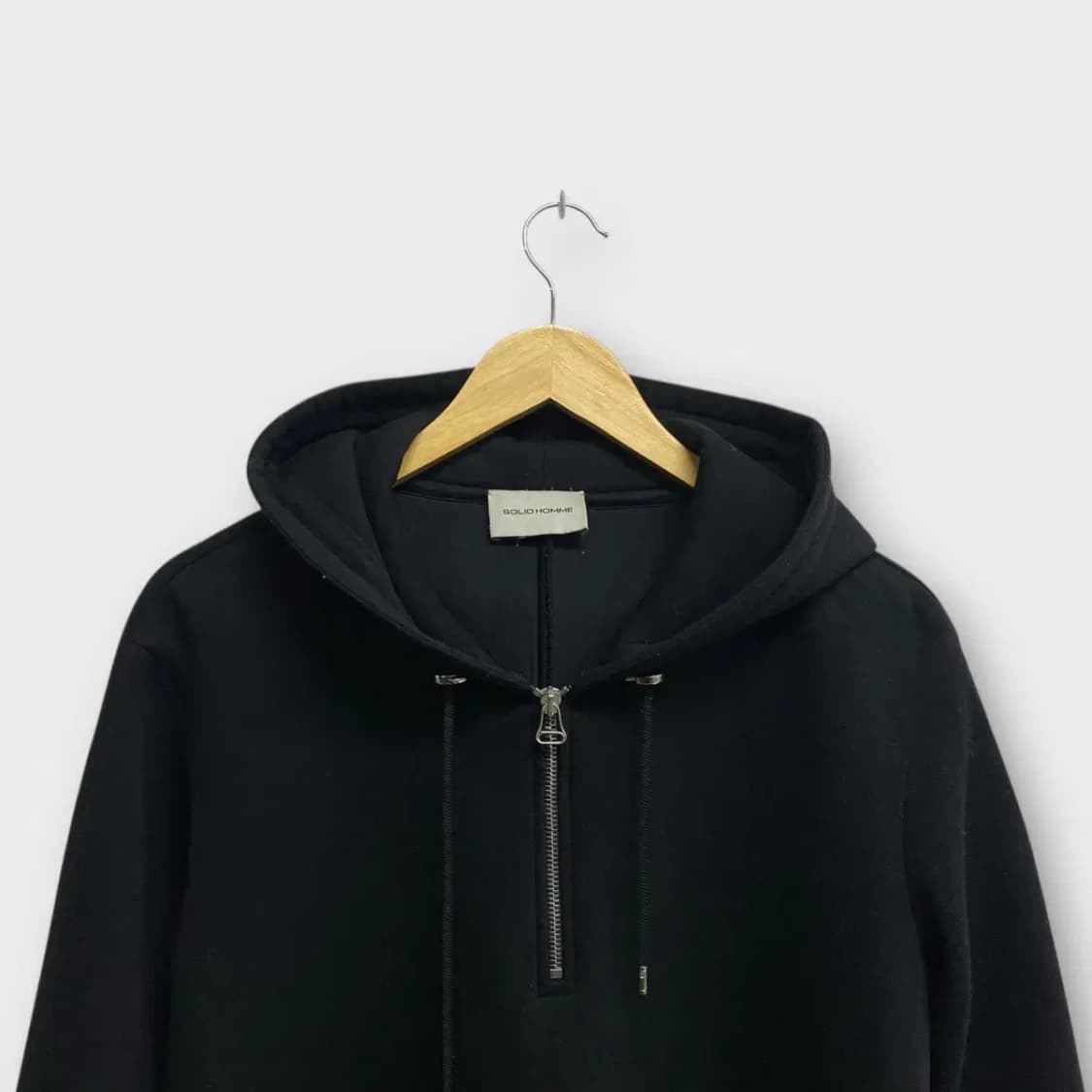 솔리드옴므 Zip Hoodie 네오프렌 후드티 S-M 상품이미지2