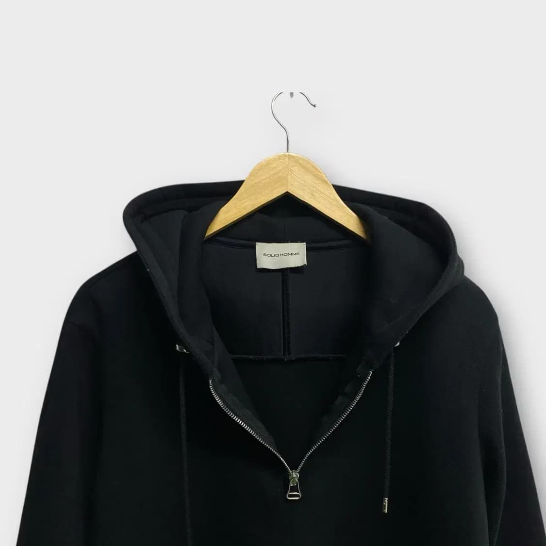 솔리드옴므 Zip Hoodie 네오프렌 후드티 S-M 상품이미지3