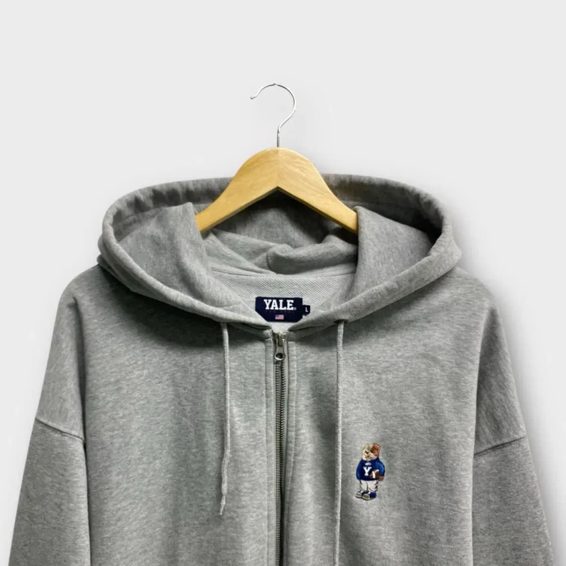 예일 YALE 그레이 후드집업 L 상품이미지2