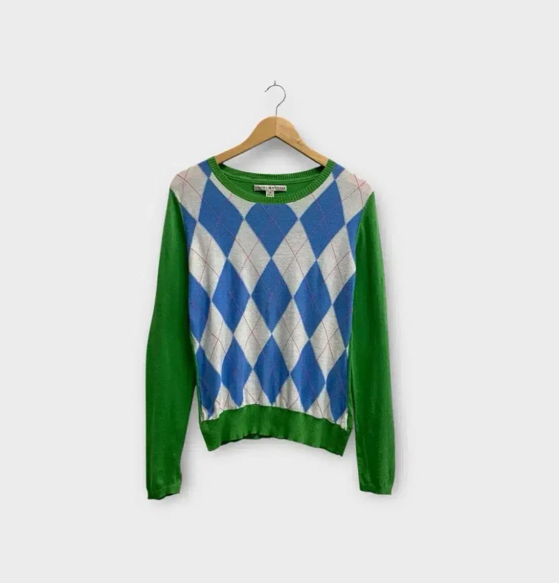 타미힐피거 아가일 그린니트 L 상품이미지1