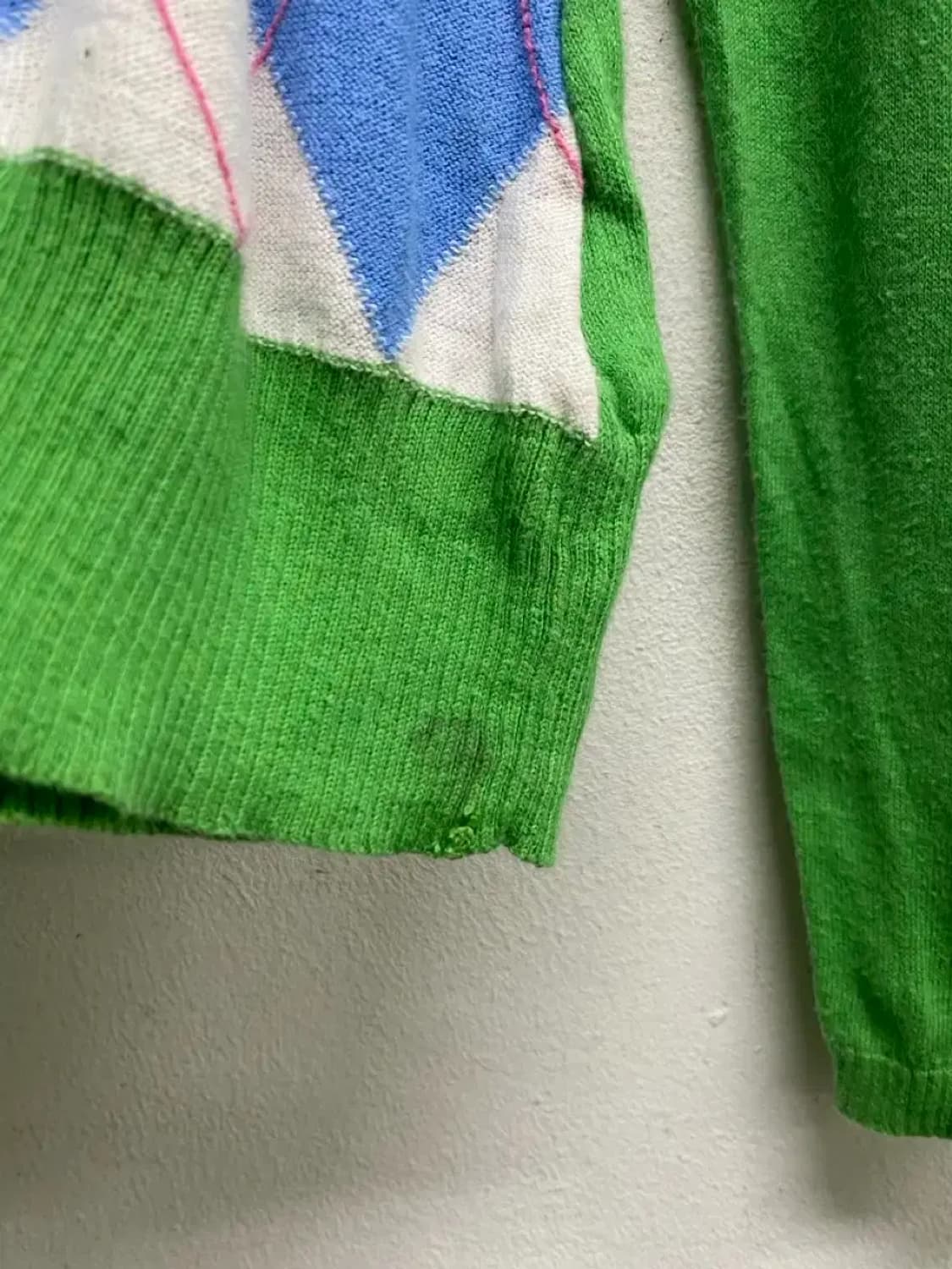 타미힐피거 아가일 그린니트 L 상품이미지6