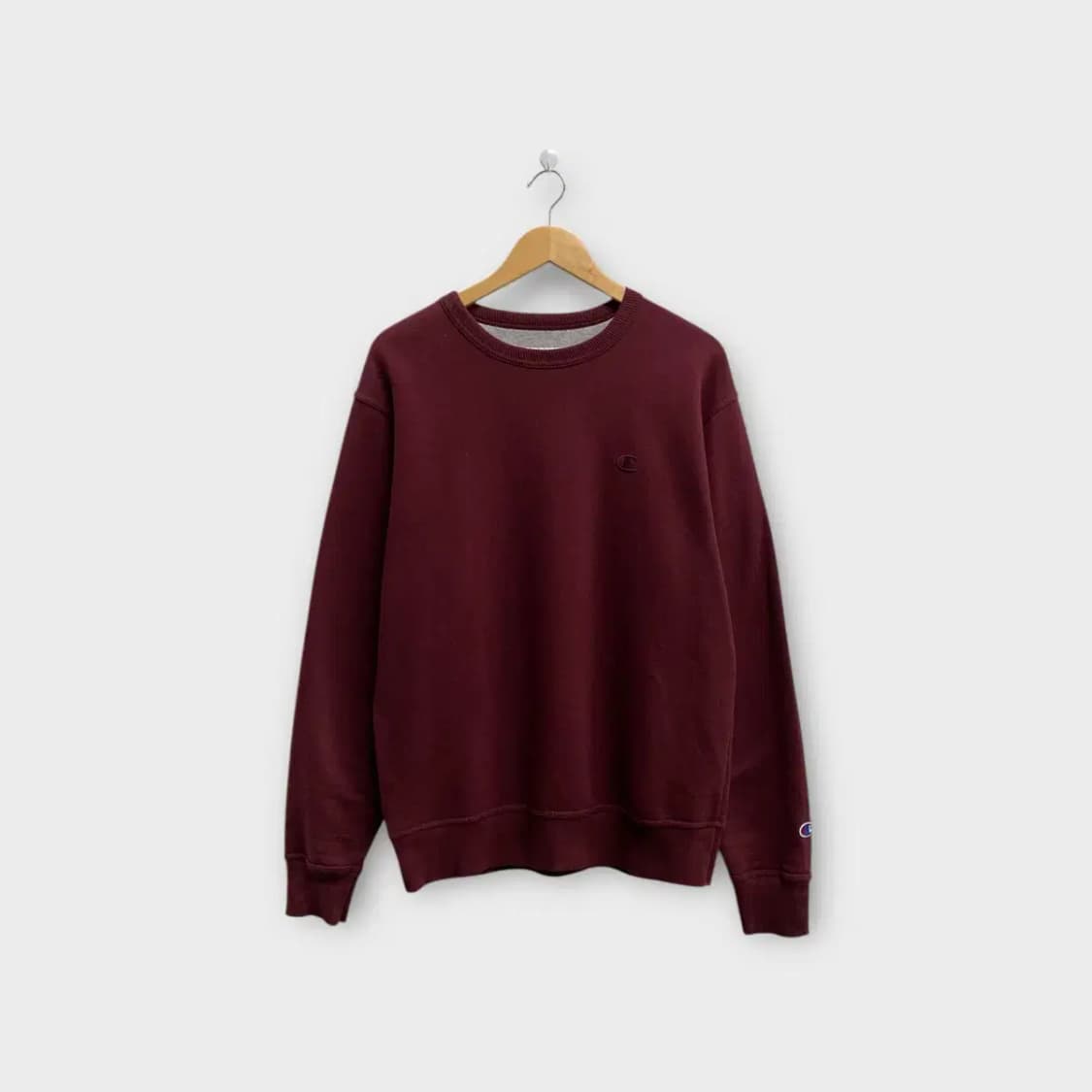 챔피온 버건디 기모 맨투맨 M 상품이미지1