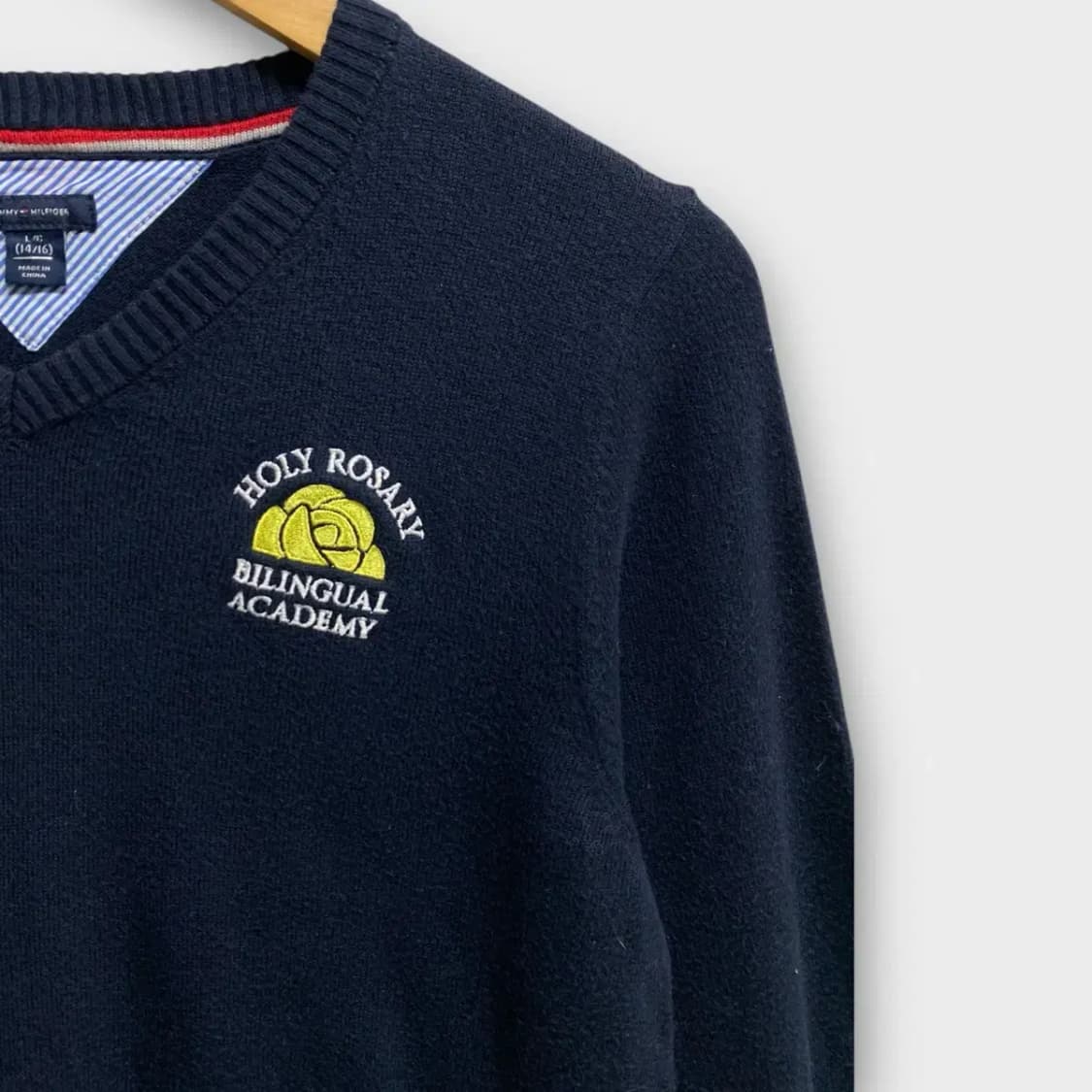 타미힐피거 브이넥 니트 S 상품이미지3