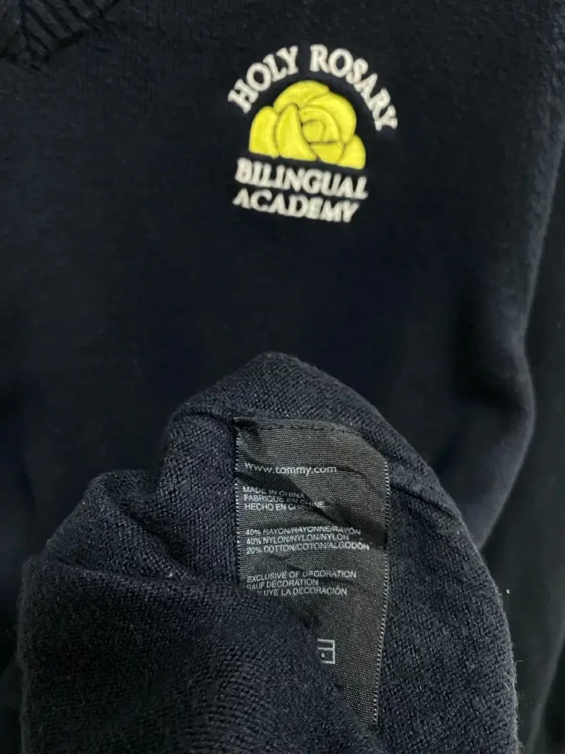 타미힐피거 브이넥 니트 S 상품이미지5