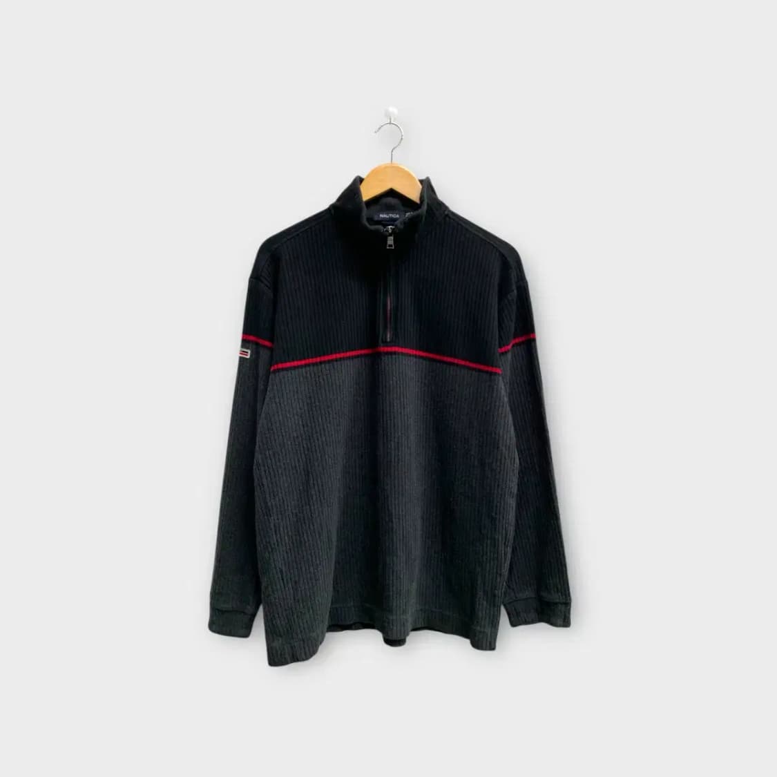 노티카 Nautica 골지 반집업 니트 L 상품이미지1