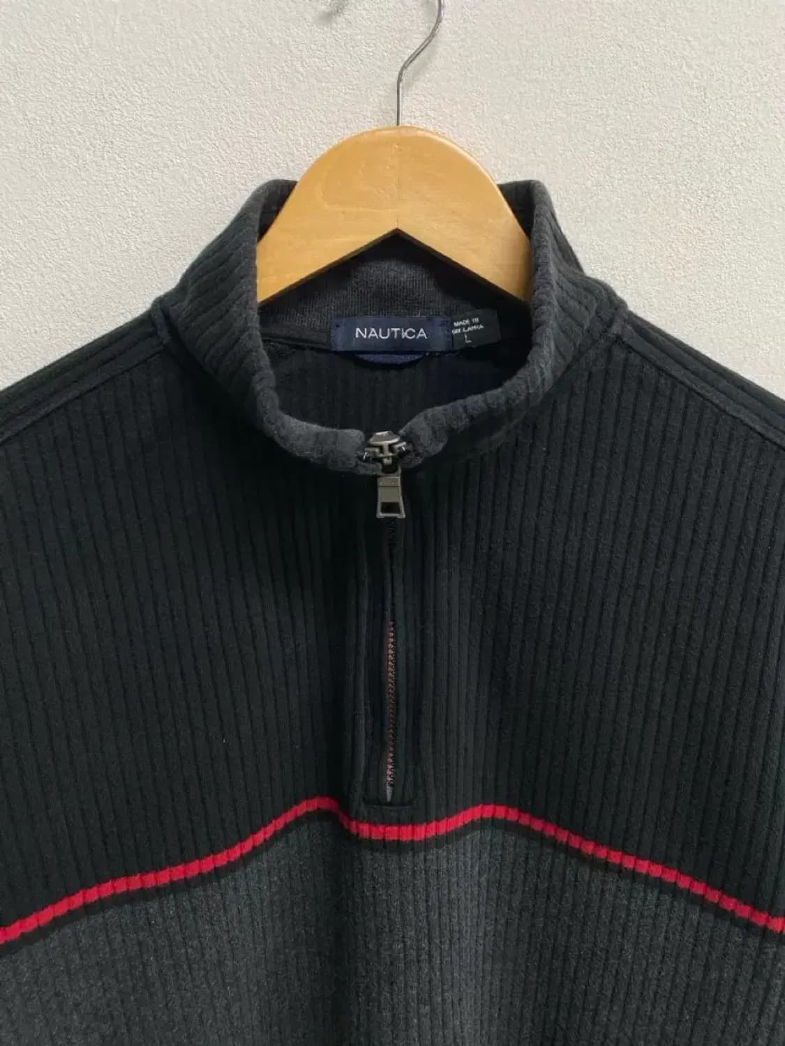 노티카 Nautica 골지 반집업 니트 L 상품이미지4