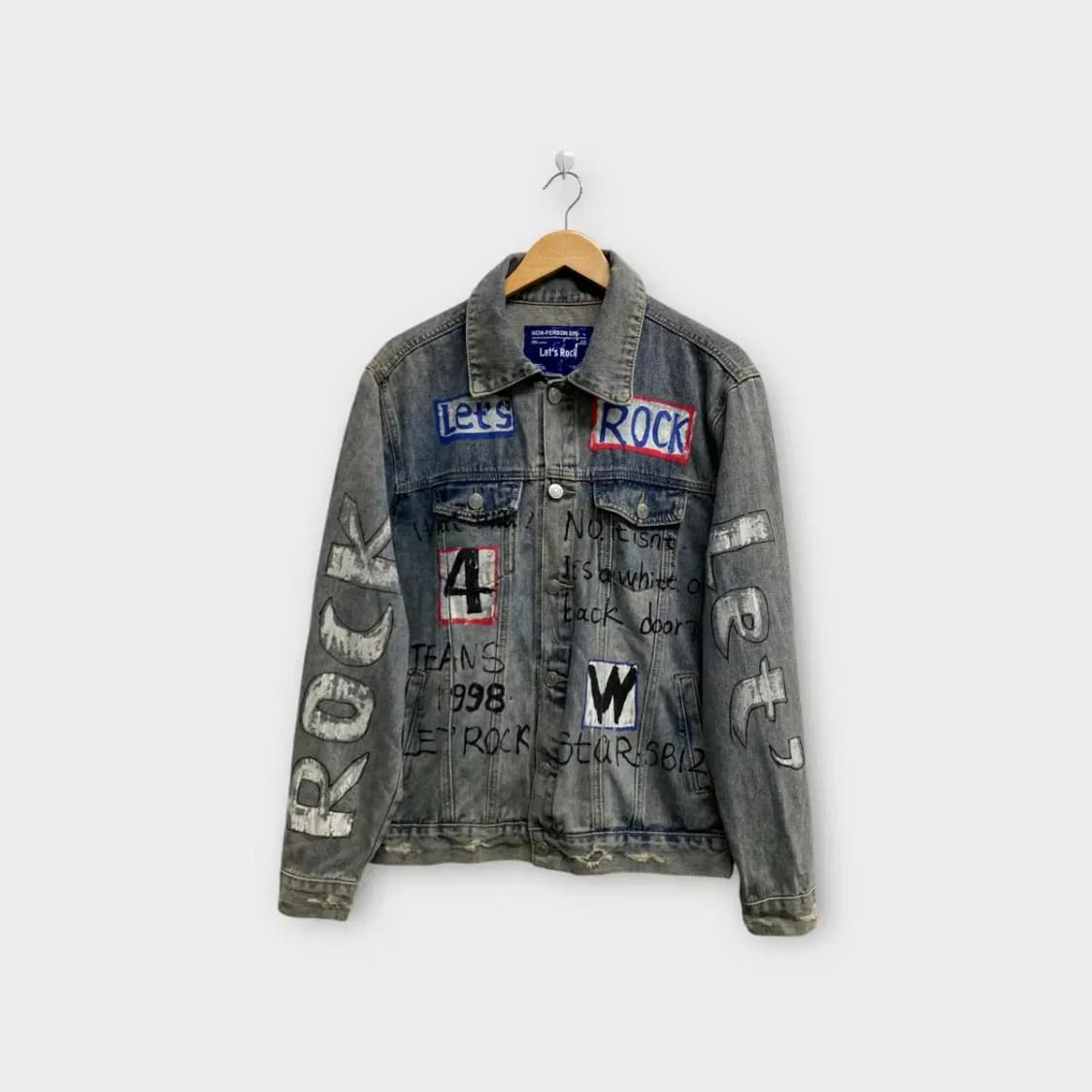 Let's Rock 프린팅 데님 자켓 free 상품이미지1