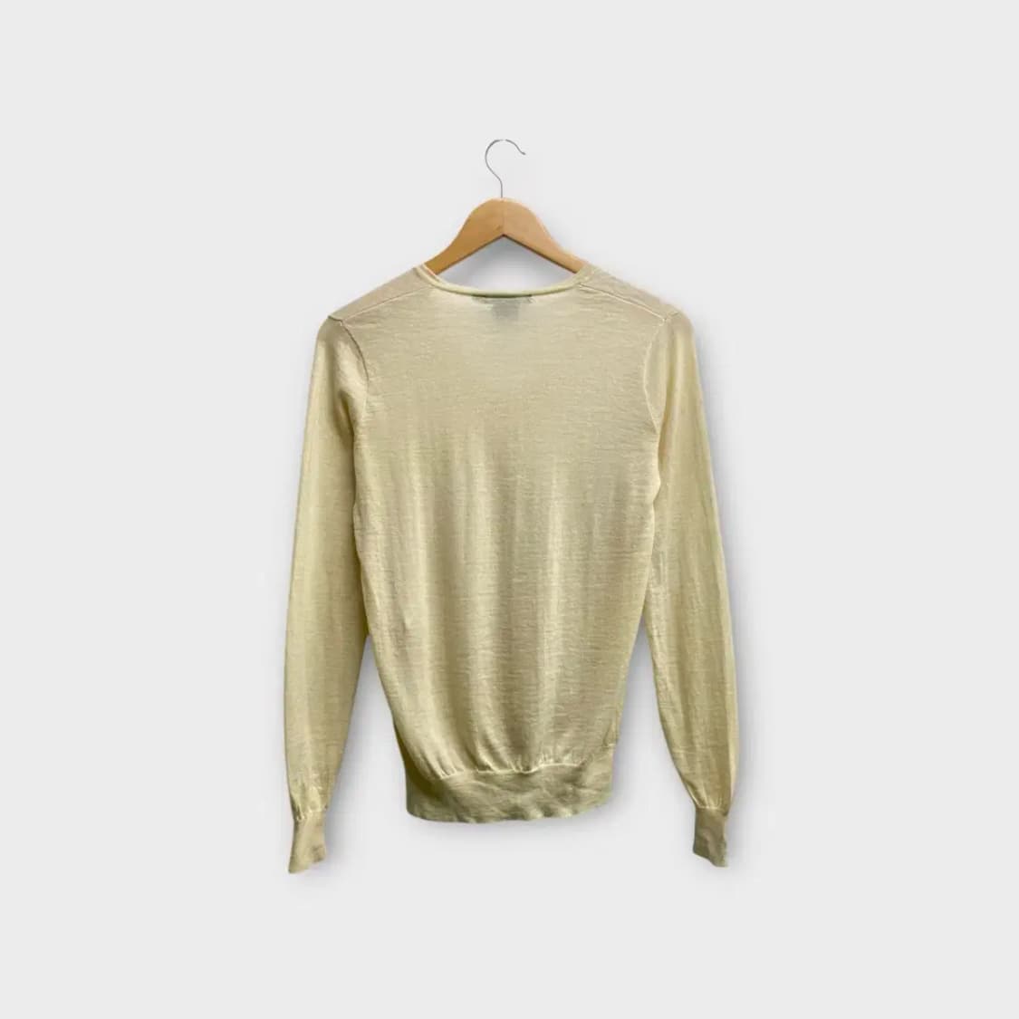 폴로랄프로렌 아이보리 브이넥 니트 S 상품이미지3