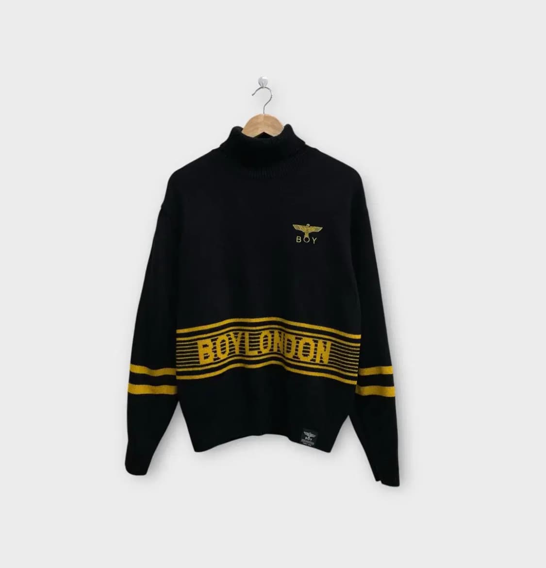 보이런던 BOY LONDON 터틀넥 블랙니트 S-M 상품이미지1