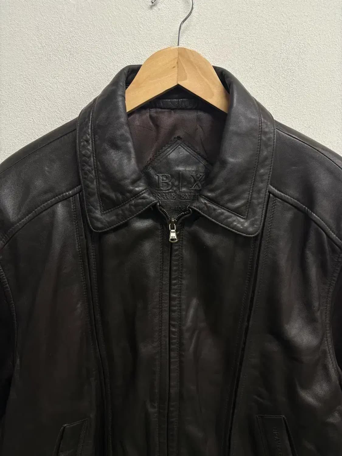 B|X 봄버 양가죽 레더자켓 XL 상품이미지5