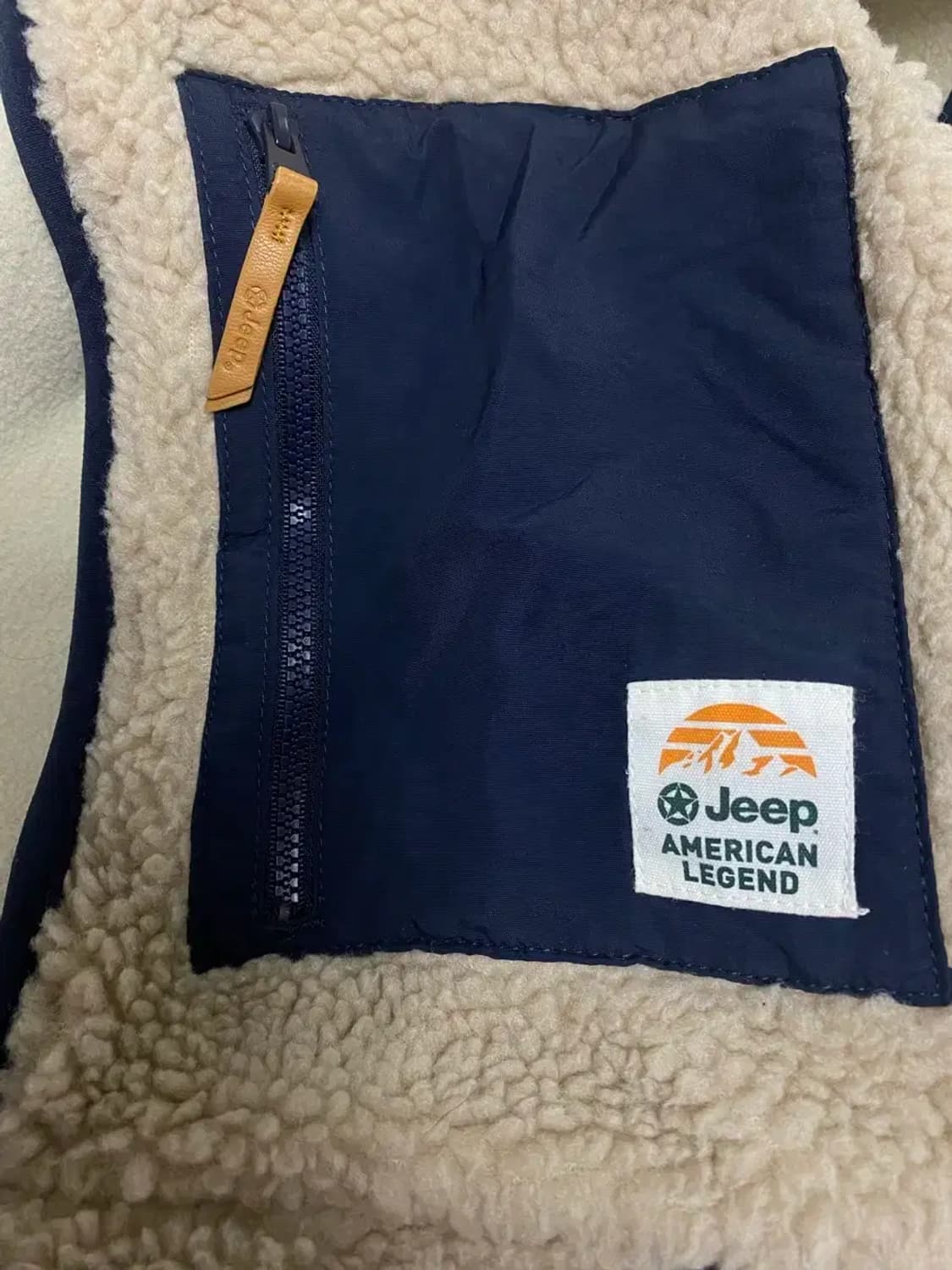 지프 JEEP 뽀글이 플리스 조끼 L 상품이미지4