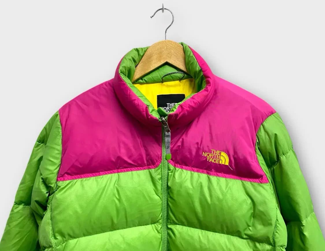 [희귀템] 노스페이스 그린핑크 눕시 700 빈티지 패딩-90 상품이미지2