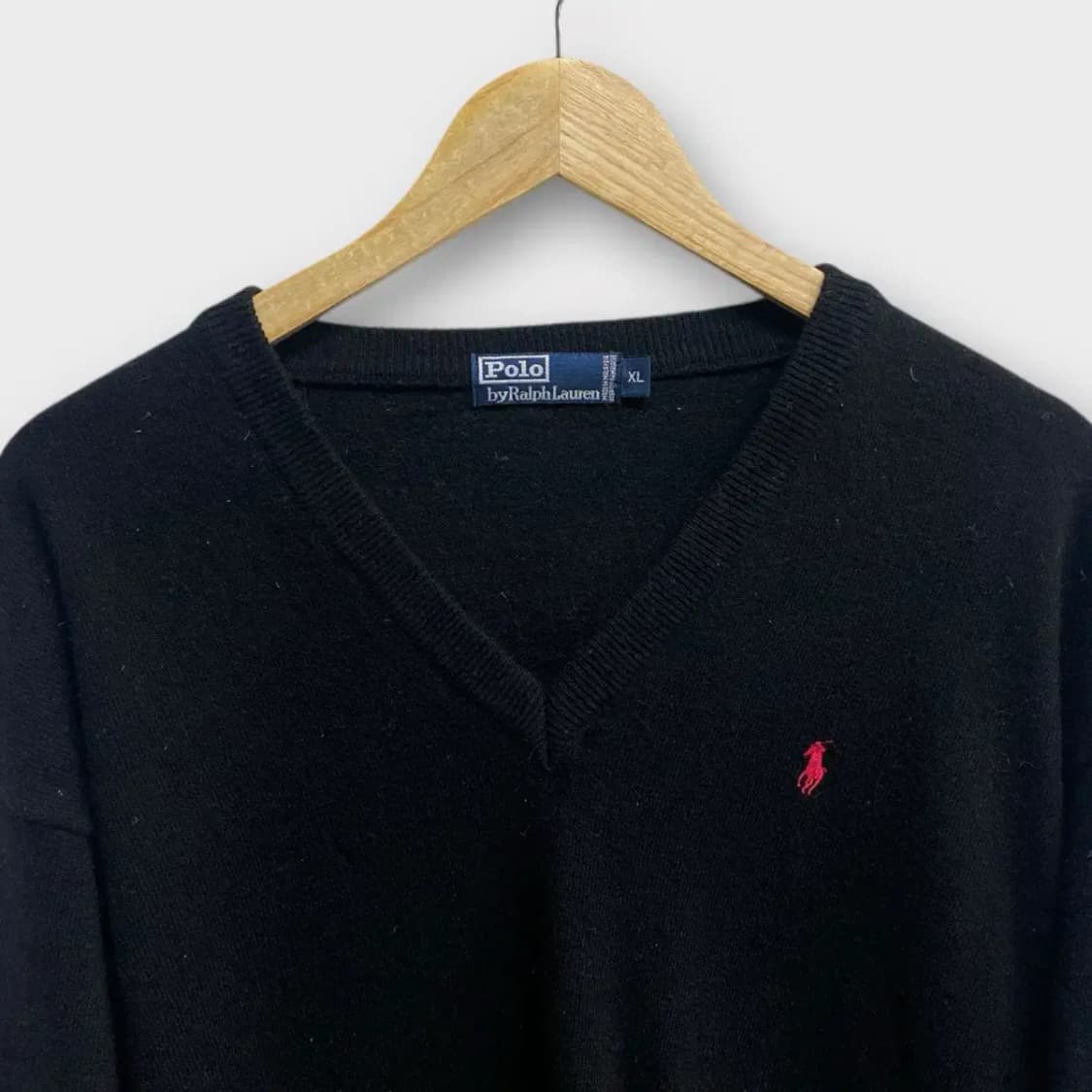 폴로랄프로렌 브이넥 블랙 니트 L-XL 상품이미지2