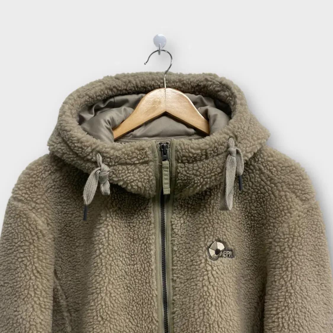 NEPA 네파 뽀글이 베이지 후드집업 L 상품이미지2