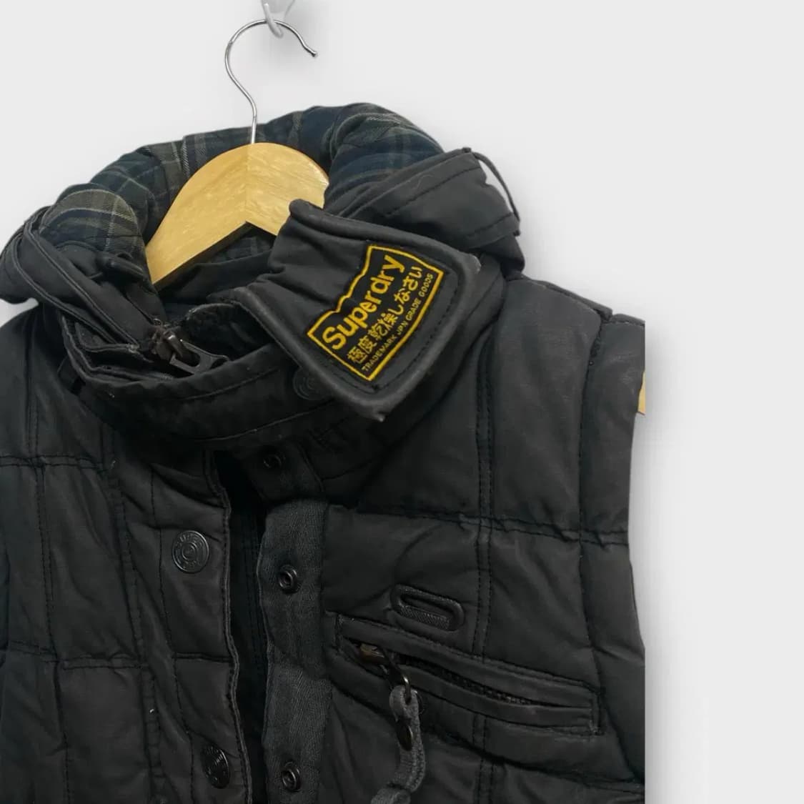 슈퍼드라이 Superdry Motorcycle 빈티지 패딩조끼S 상품이미지2