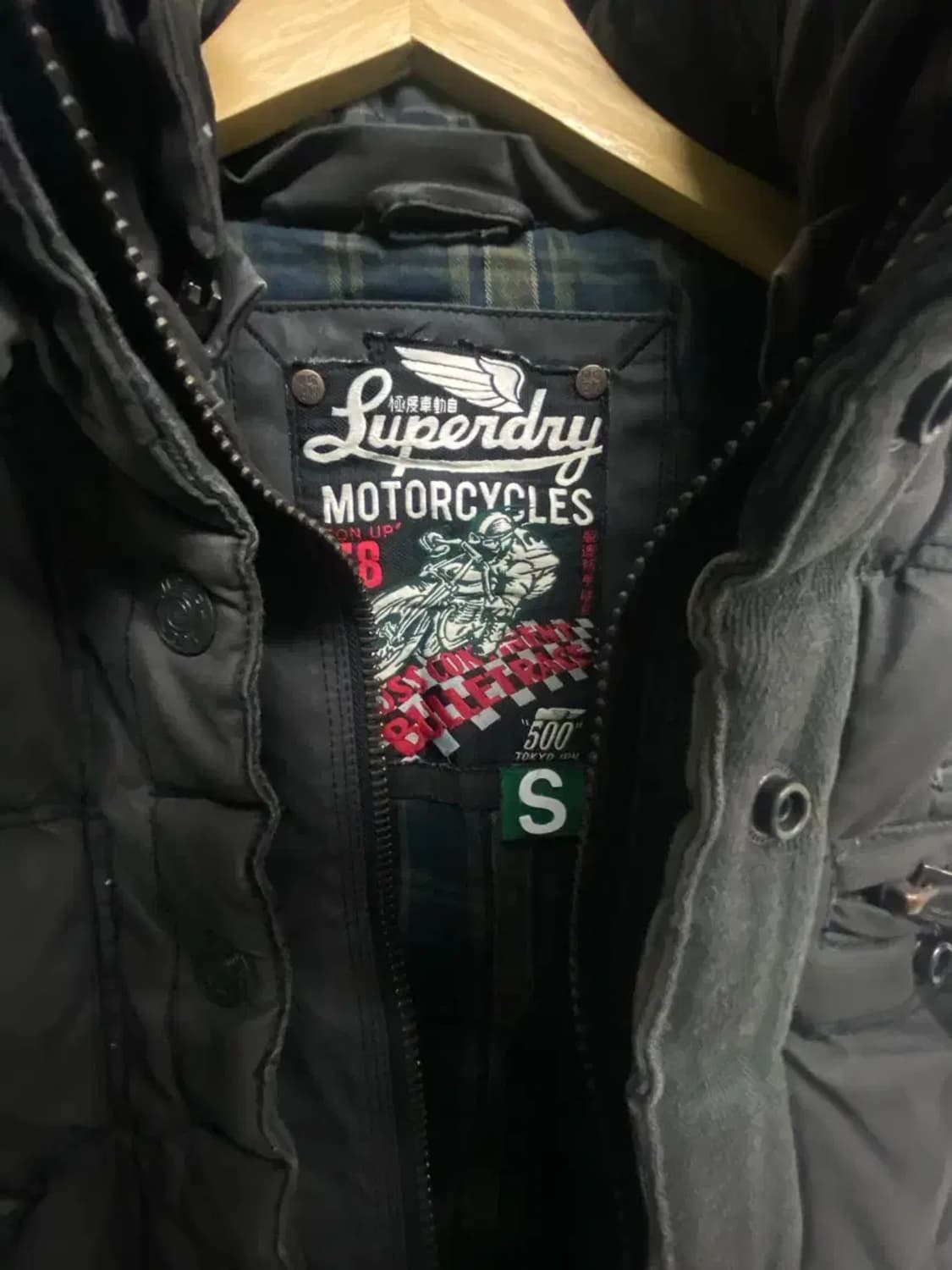 슈퍼드라이 Superdry Motorcycle 빈티지 패딩조끼S 상품이미지6