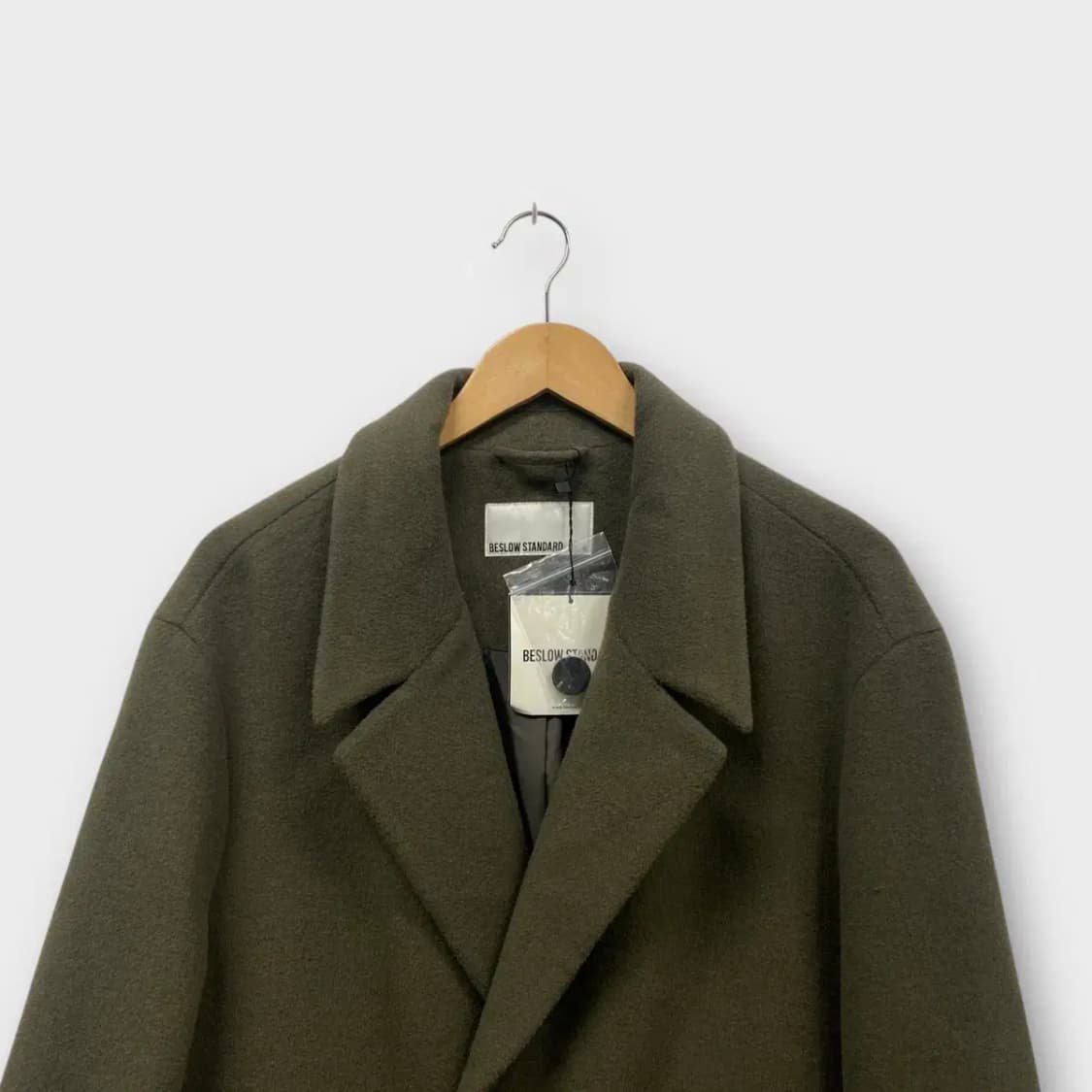 [새상품] 비슬로우 스탠다드 카키 롱코트 XL 상품이미지2