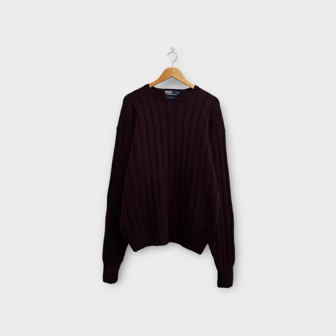 폴로 랄프로렌 버건디 울니트 XL 상품이미지1