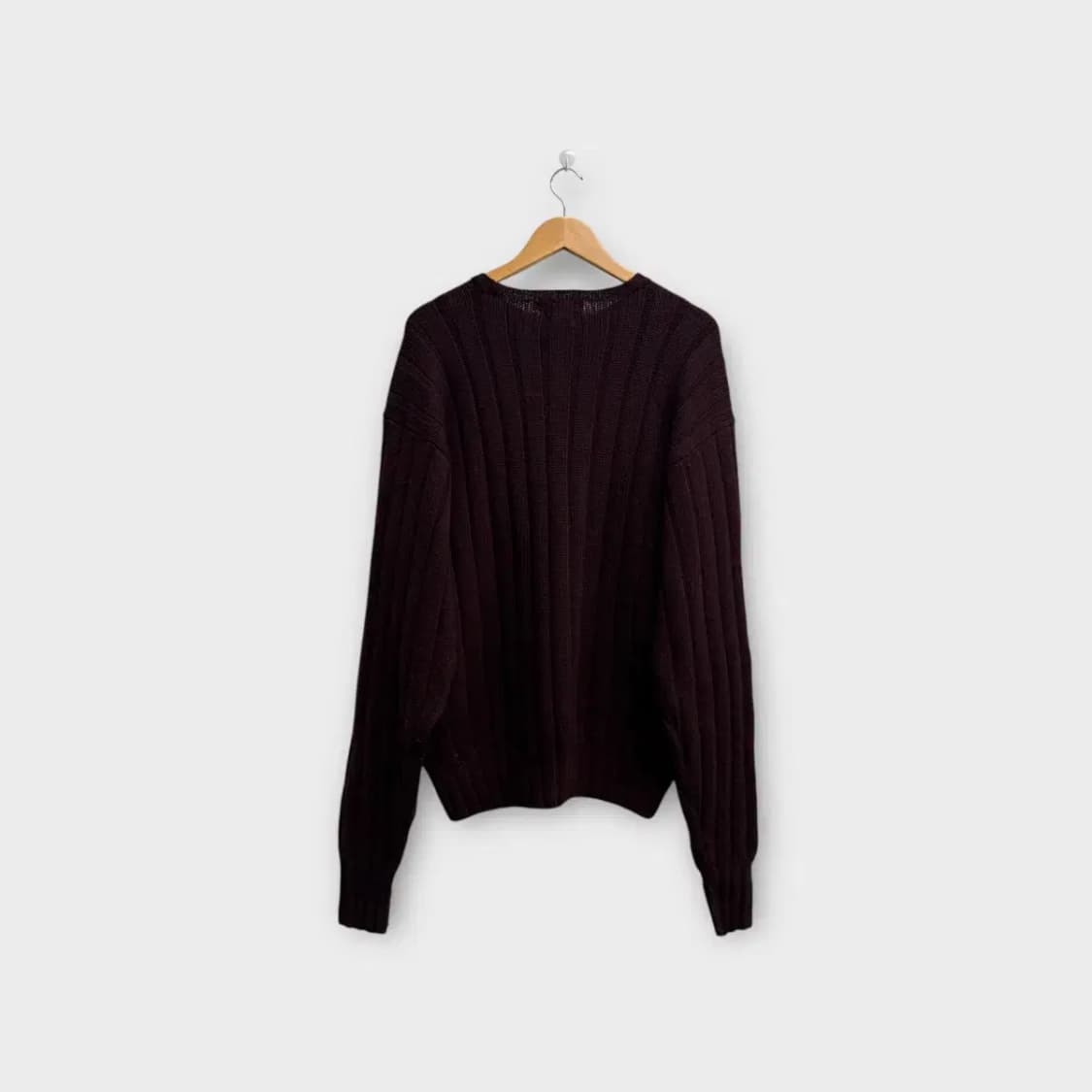 폴로 랄프로렌 버건디 울니트 XL 상품이미지4