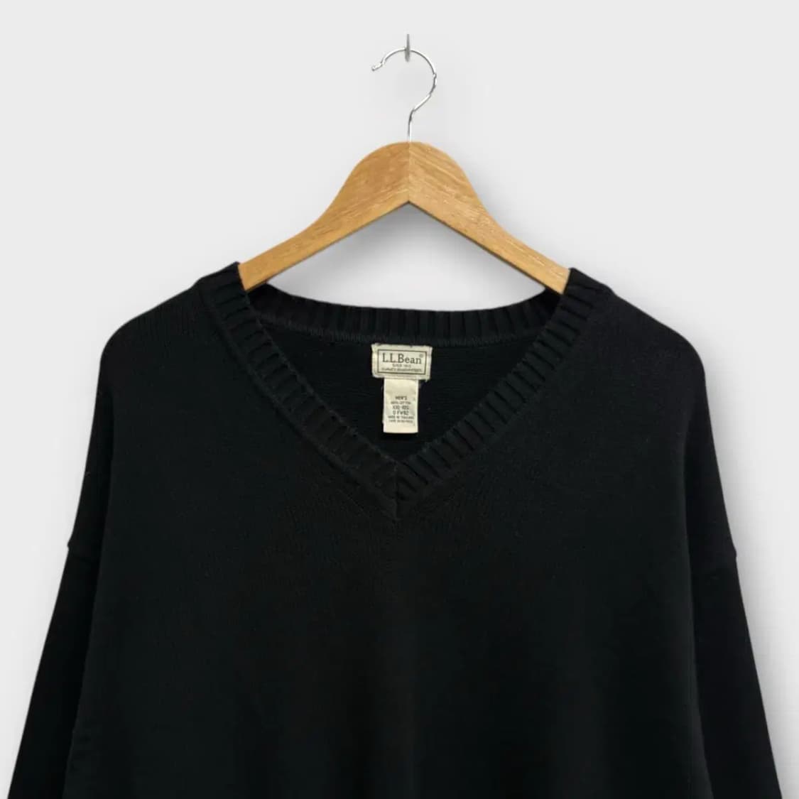 엘엘빈 L.L. Bean  브이넥 블랙 니트 2XL 상품이미지2