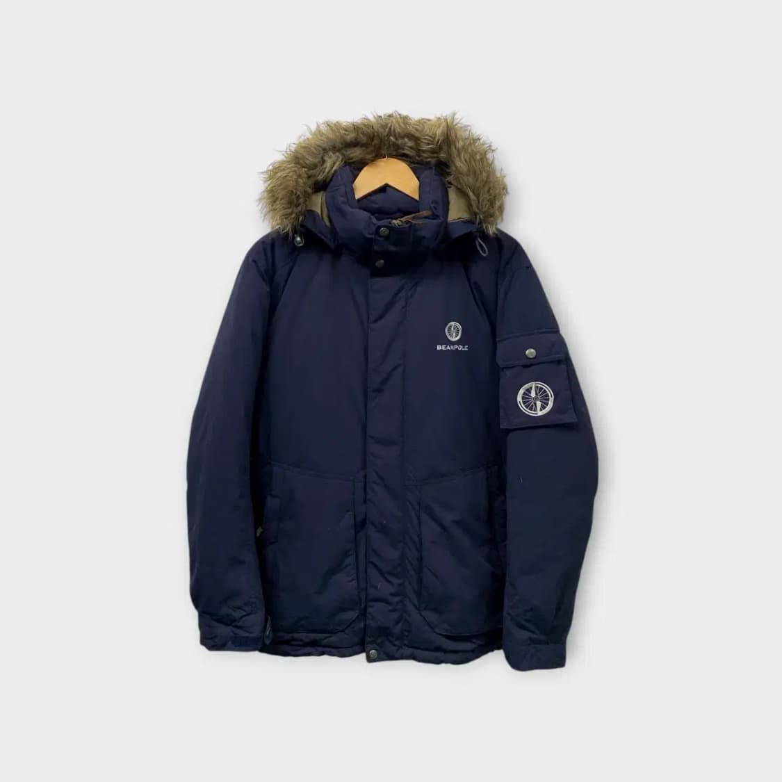 빈폴 네이비 후드 패딩 점퍼L 상품이미지1