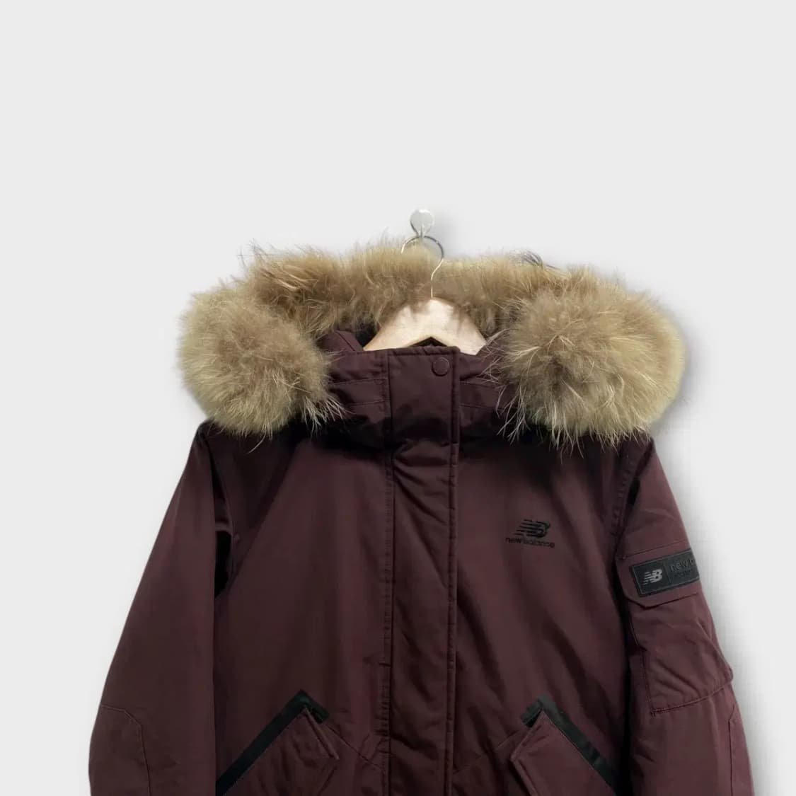 뉴발란스 라쿤털 패딩 점퍼 버건디 M 상품이미지2