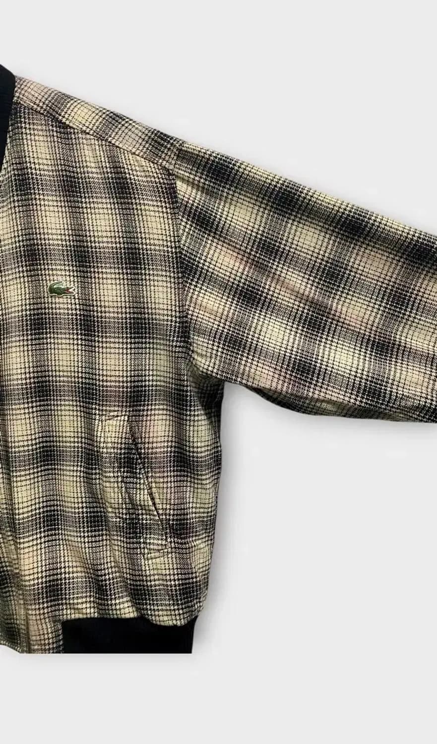 라코스테 체크 모직 블루종 자켓 L 상품이미지5