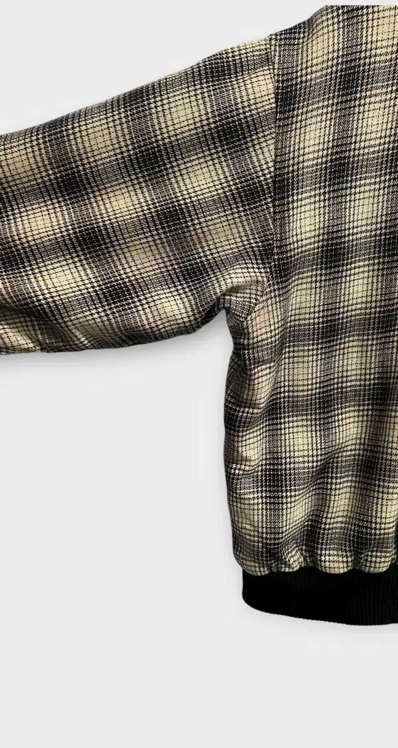 라코스테 체크 모직 블루종 자켓 L 상품이미지6