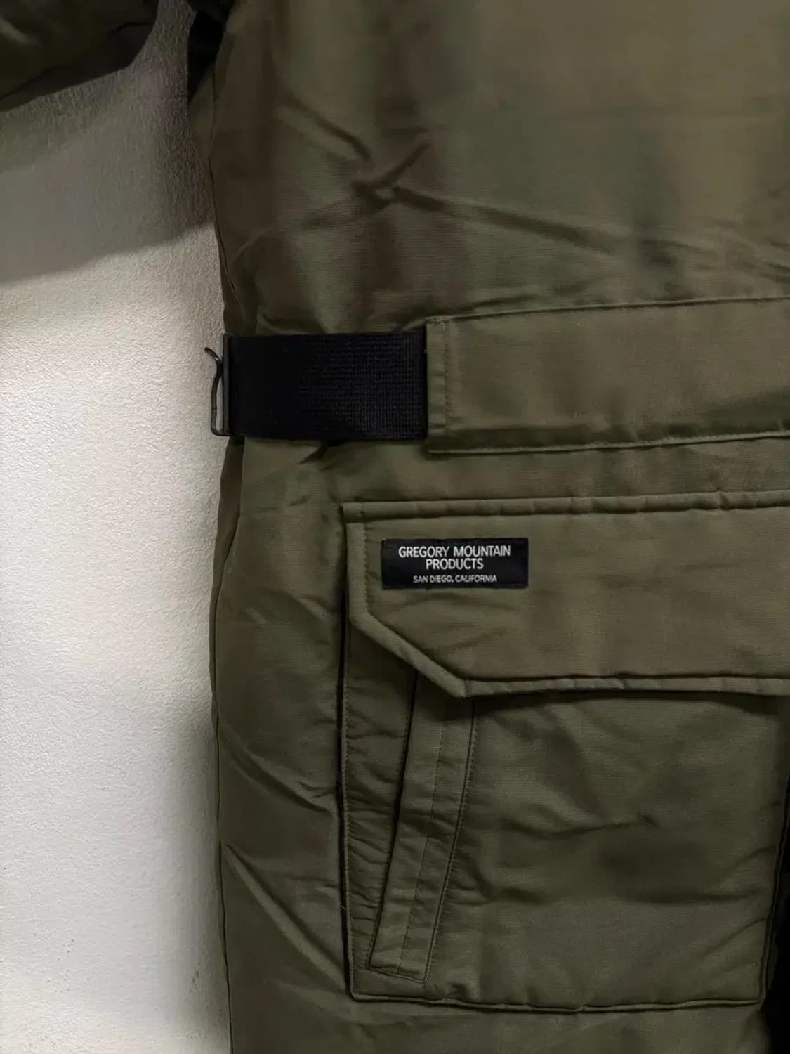 그레고리 GREGORY 카키색 벨트 롱 패딩 M 상품이미지5