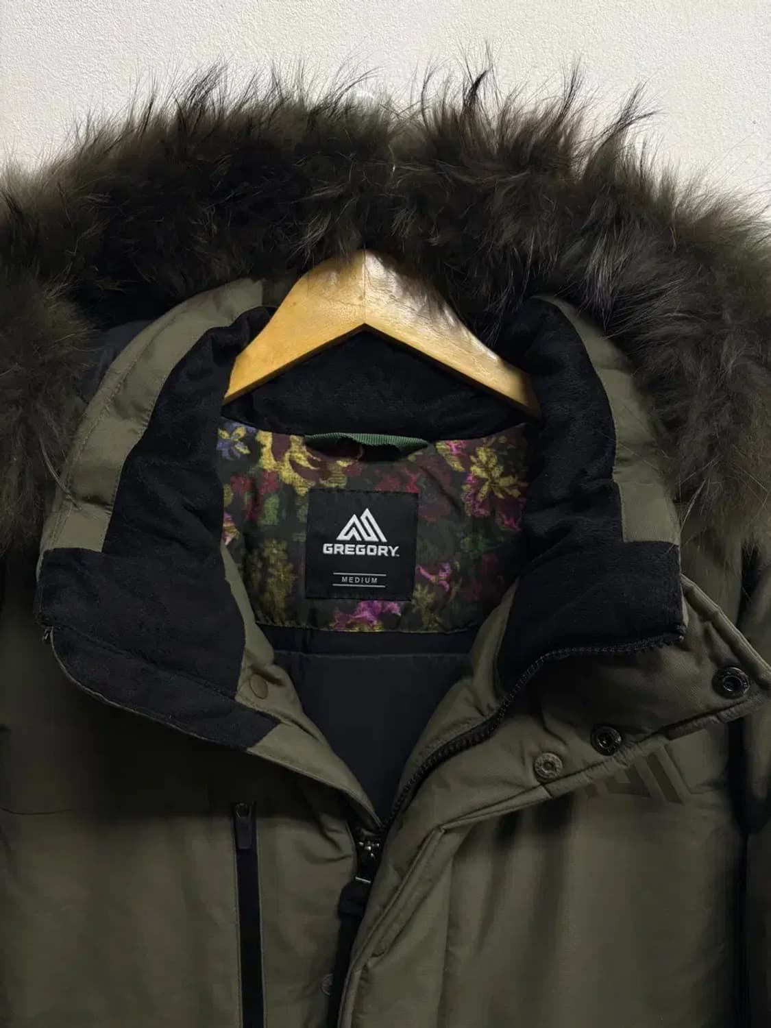 그레고리 GREGORY 카키색 벨트 롱 패딩 M 상품이미지7