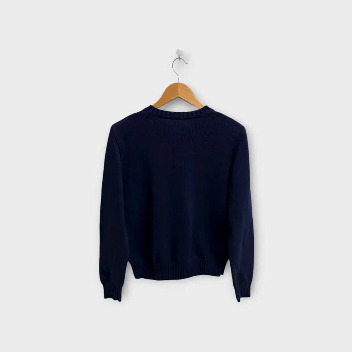 폴로 브이넥 네이비 니트 M 상품이미지3