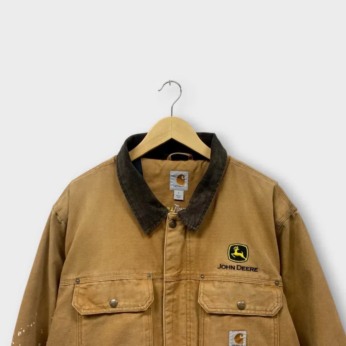 칼하트 카멜 90s 썬페이딩 덕 캔버스 워크자켓 L 상품이미지3