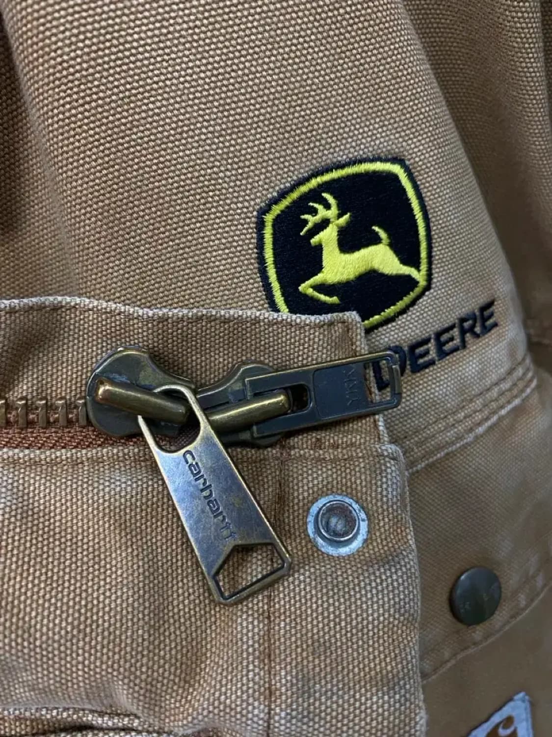 칼하트 카멜 90s 썬페이딩 덕 캔버스 워크자켓 L 상품이미지4