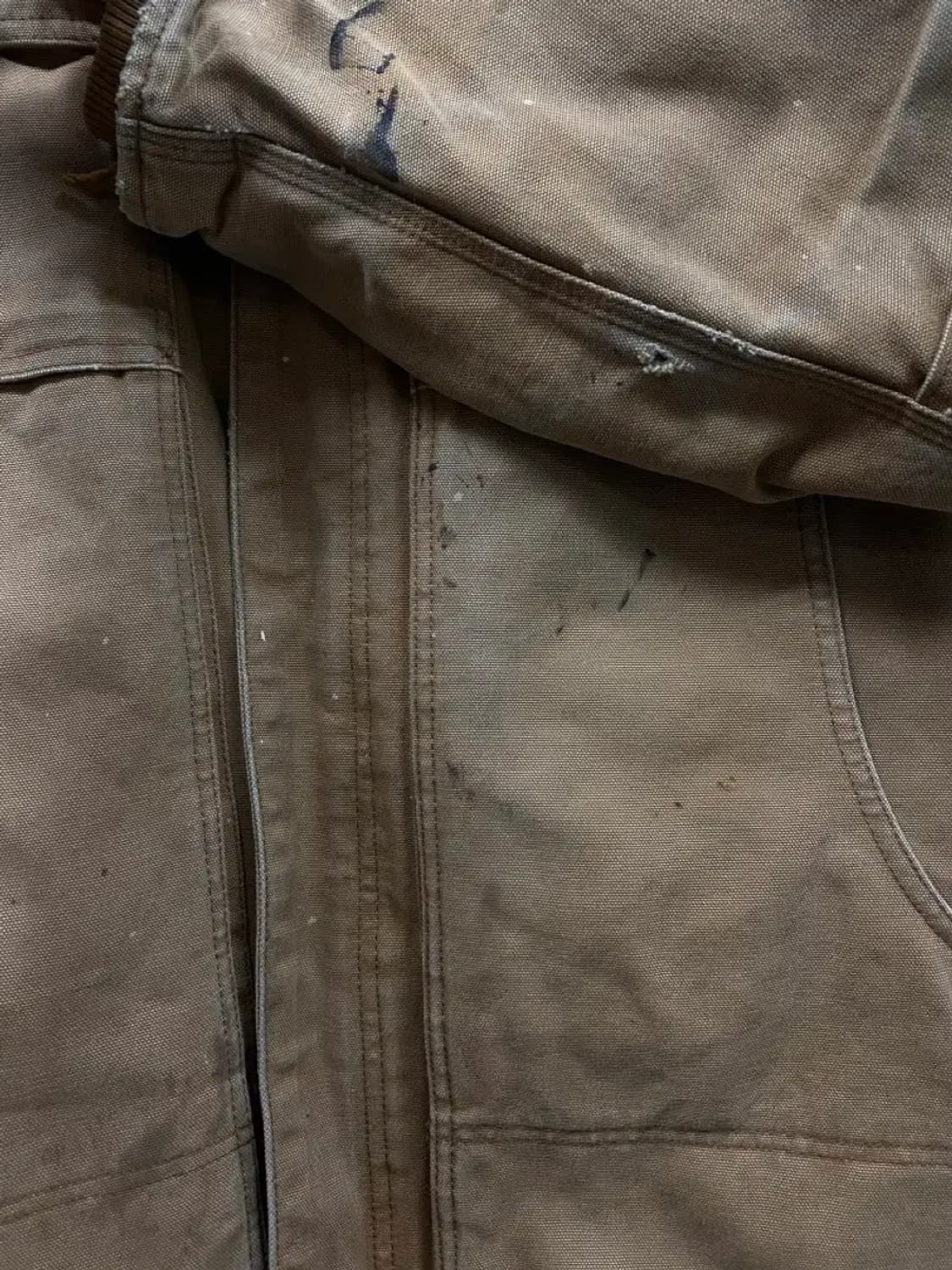 칼하트 카멜 90s 썬페이딩 덕 캔버스 워크자켓 L 상품이미지7