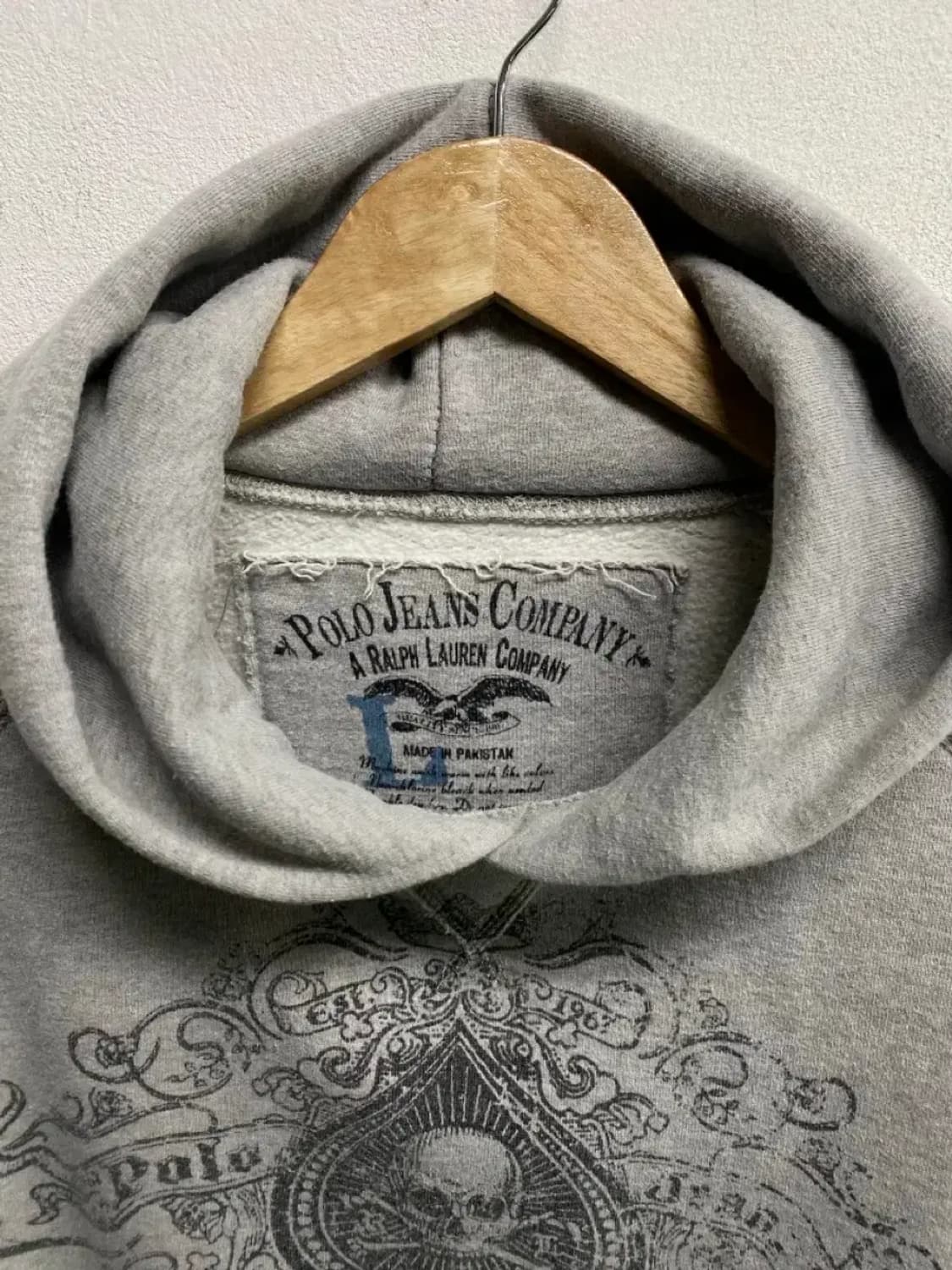 폴로 스컬 후드티 XL 상품이미지5