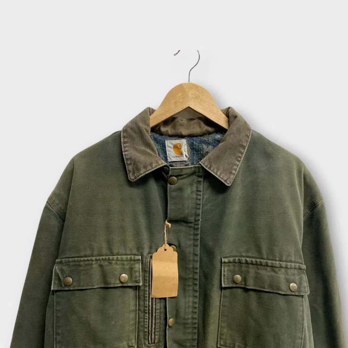 칼하트 워싱 카키 워크자켓 XL 상품이미지2