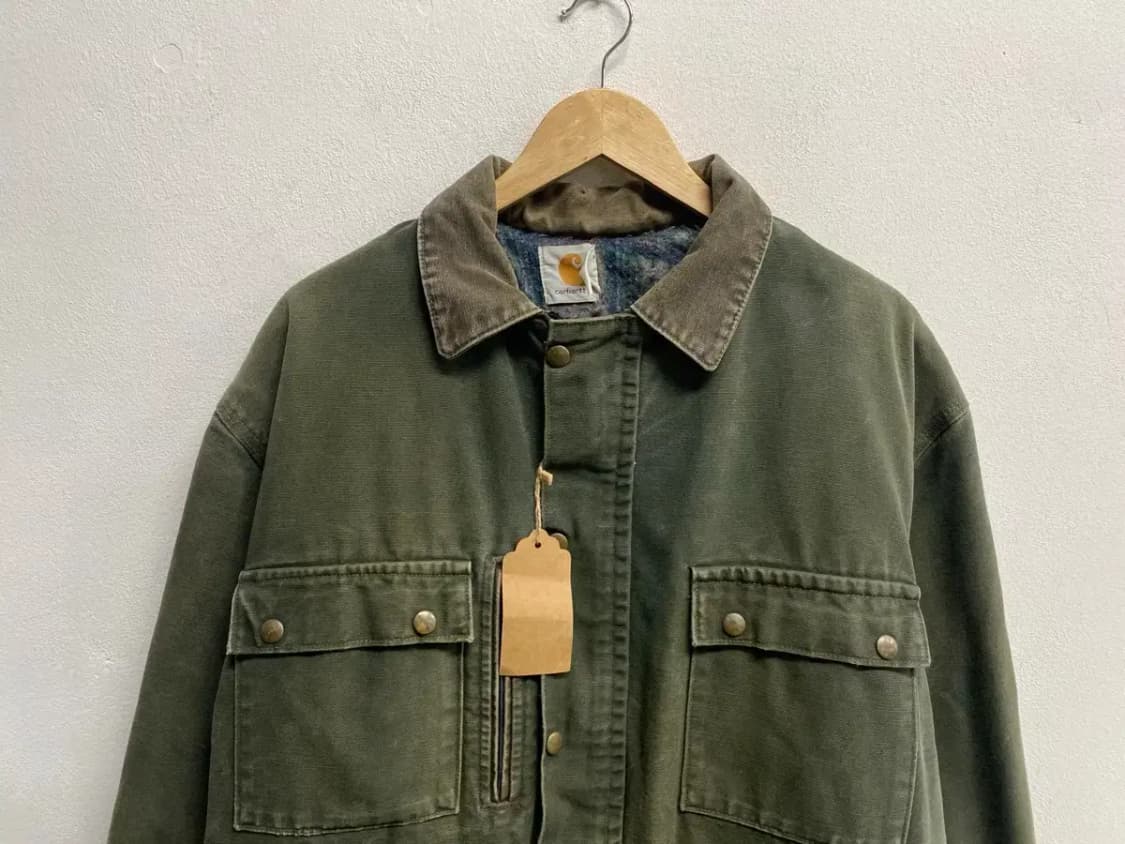 칼하트 워싱 카키 워크자켓 XL 상품이미지4