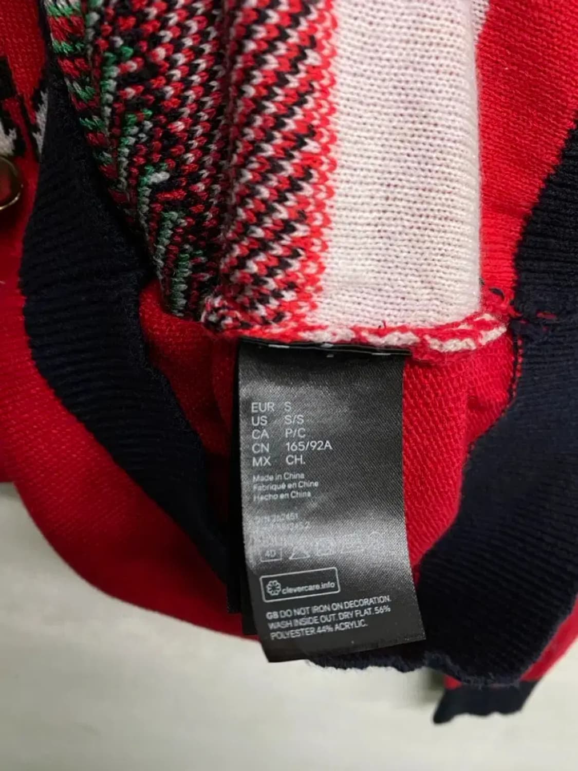 H&M 크리스마스 니트 스웨터 S 상품이미지4