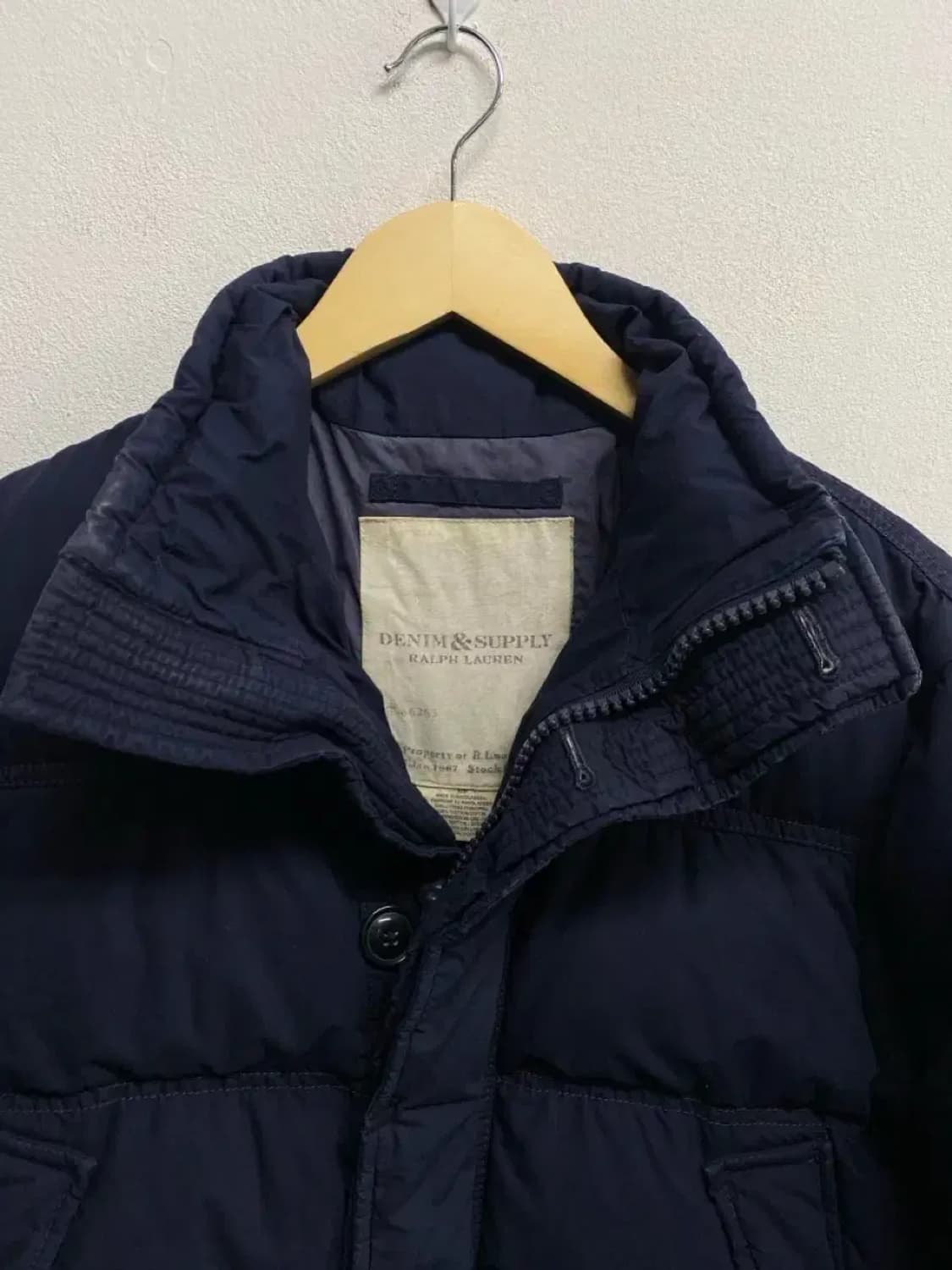데님앤서플라이 랄프로렌 네이비 덕다운 패딩 S 상품이미지4